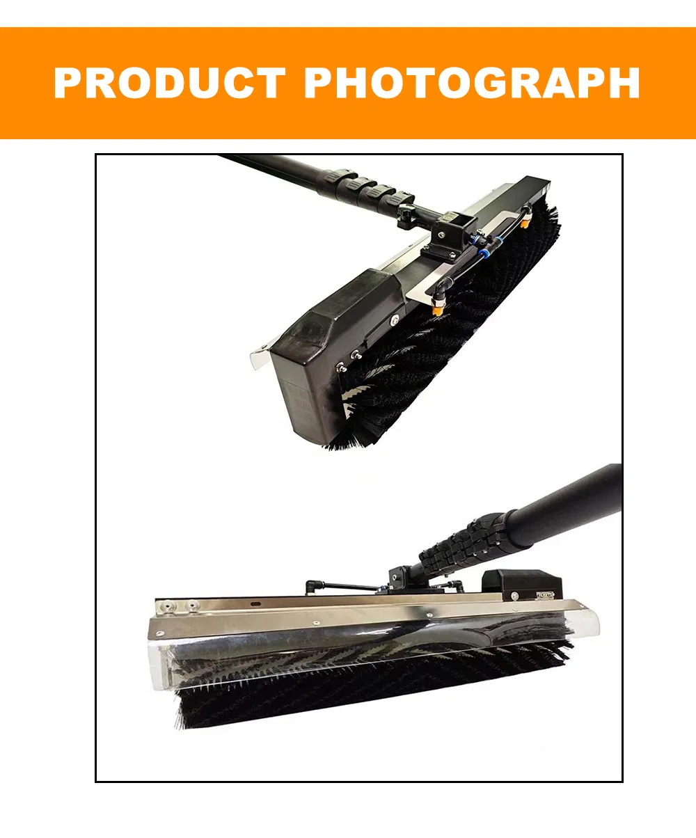 Solar Cleaning Brush Full View