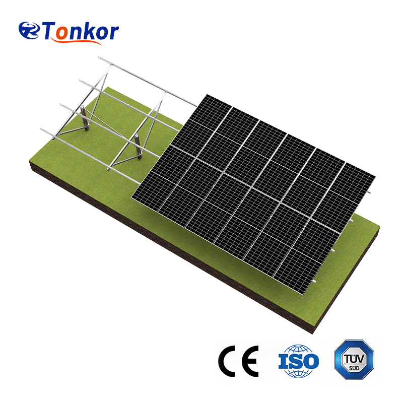 Single Pile Ground Mount Solar PV Racking System for Projects