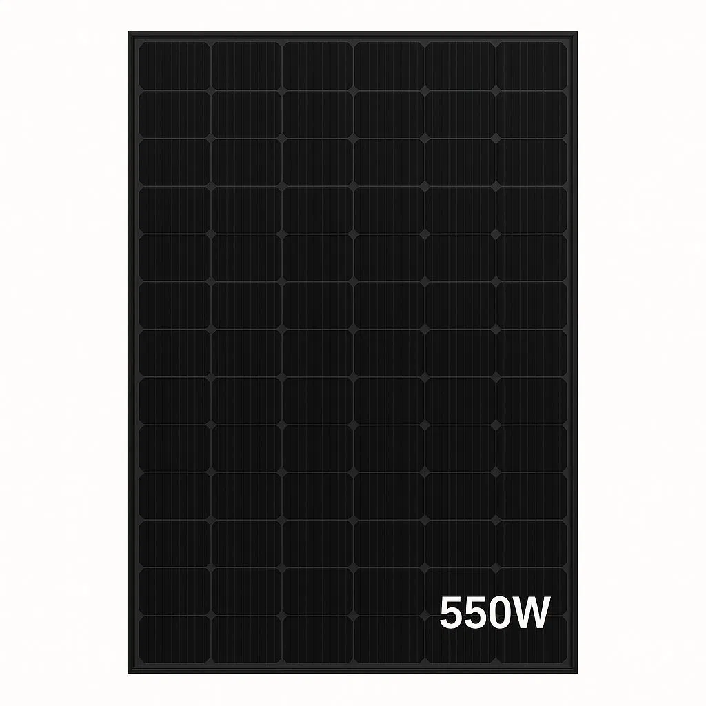Black Monocrystalline Polycrystalline Photovoltaic Module Mono Solar Energy Sun Power Panel