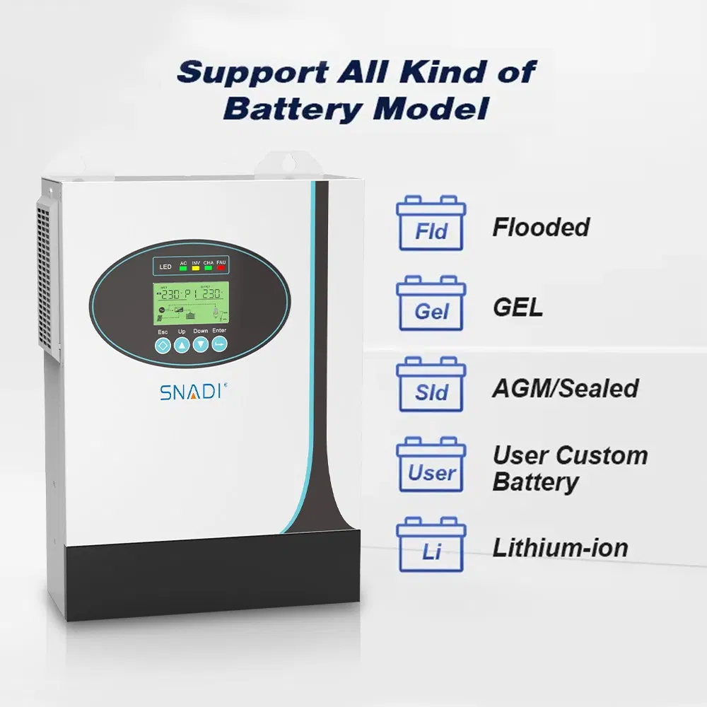 5kw off Grid Solar Hybrid Inverter 48V Pure Sine Wave Power Inverters