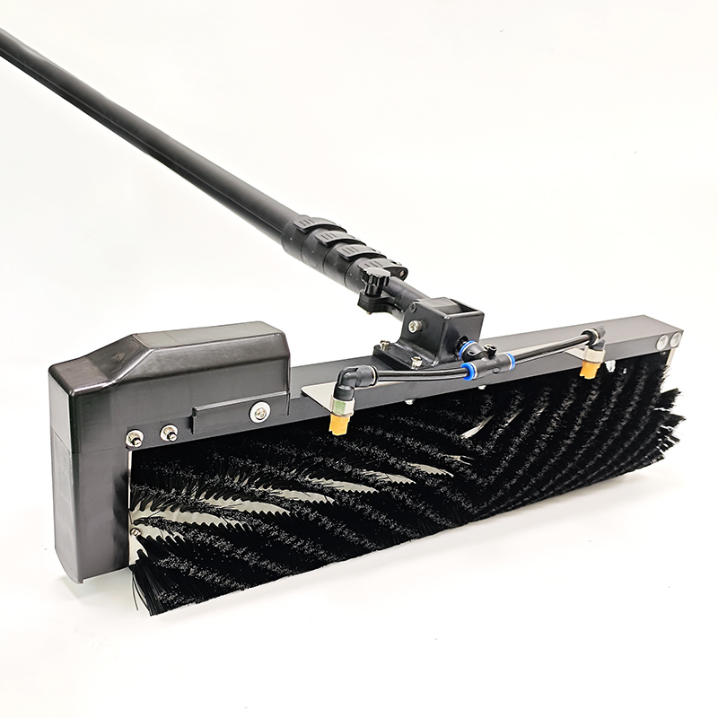 House Electric Power Photovoltaic Solar Panel Cleaning Roller Brush Photovoltaic Brush with Telescopic Aluminum Pole