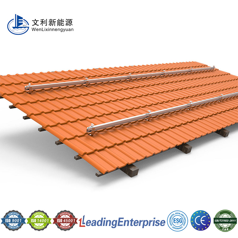 Lightweight Steel Structure Solar Roof Mounting System for Prefabricated Houses