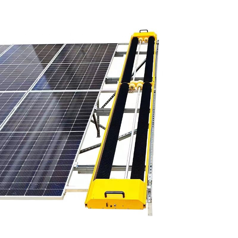 Semi Automatic Remote Control Solar Panel Cleaning Machine for Easy Use
