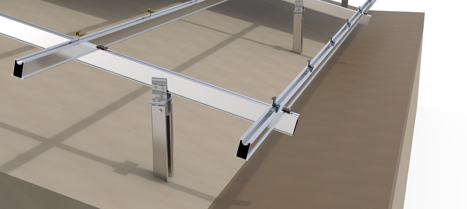 Column Solar Panel Support Solar Mounting Structure Adjustable Bracket