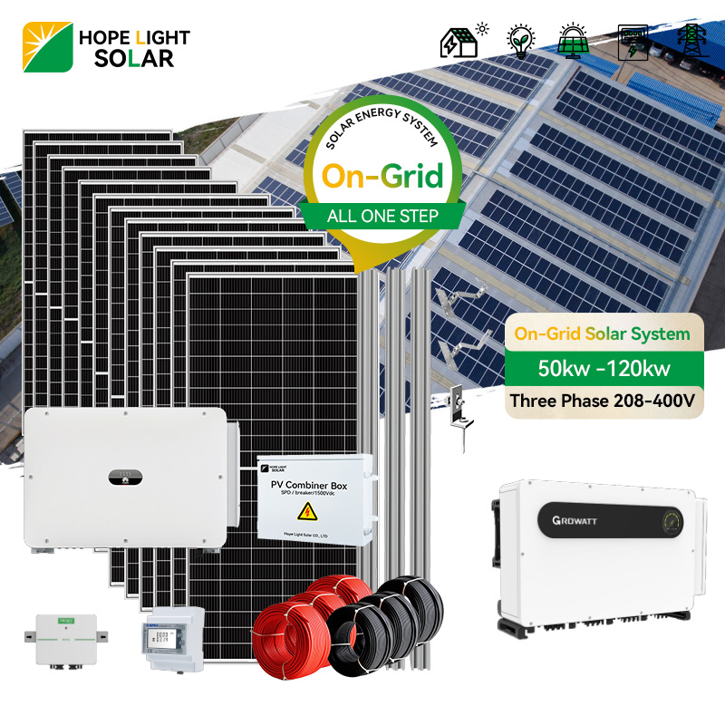 Factory Use Solar System 80kw Roof Mounting Bracket PV Solar Generator