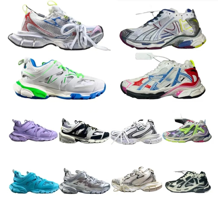 Women Men Casual Shoes Designer Trainers Socks Paris Runner 1.0 Luxury Sneakers