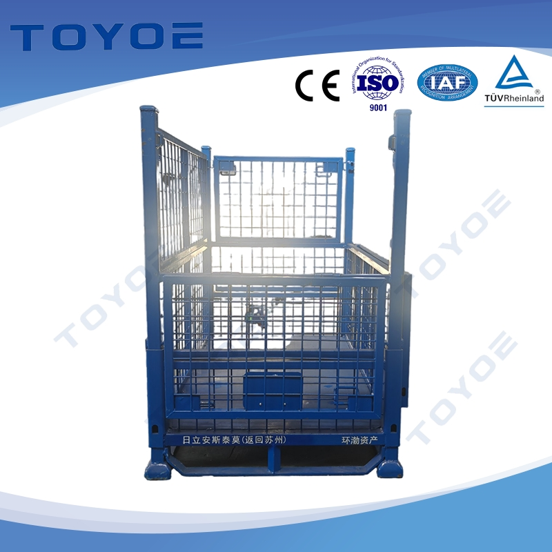 Semiconductor Wafer Transport Warehouse Shelving Pallet Racking Storage Cage with Vibration-Isolation Feet and Cleanroom Certification