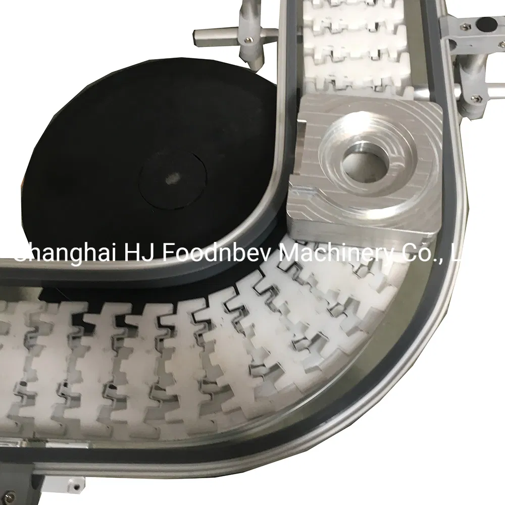 Drink Cache Tower Factory Logistics Modular Chain Conveyor Flat Top Chain Conveyor Beverage Bottle Transfer Conveying System