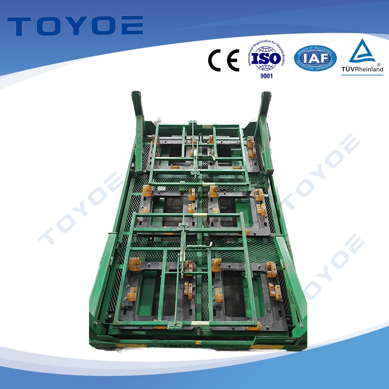 Heavy-Duty Foldable Metal Pallet Racking for Auto Parts Storage