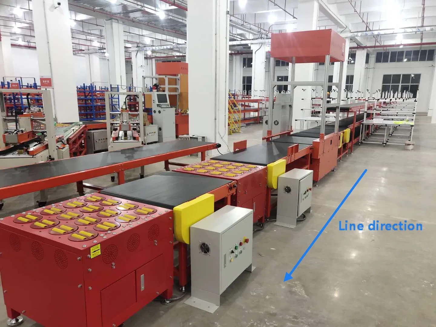High Speed Parcel Conveyor Sorter System Cross Belt Logistics Express Dws Sorting Line