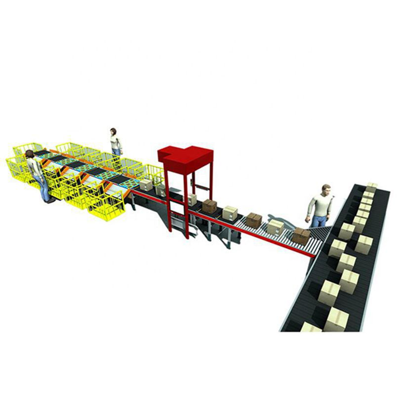 Express E-Commerce Parcels Logistic Boxes Belt Conveyor Dws Scanning Sorting System