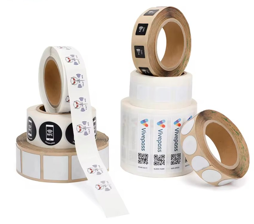 Professional UHF RFID Label Tag for Warehouse Inventory Logistics and Asset Management - Waterproof Anti-Metal Adhesive Sticker with Custom Printing