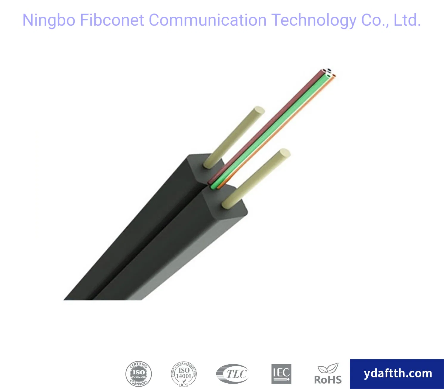FTTX FTTH 1 2 4 Cores optical cable G657A1 G657A2 fiber GJXFH Singlemode Fiber Optic Drop Cable