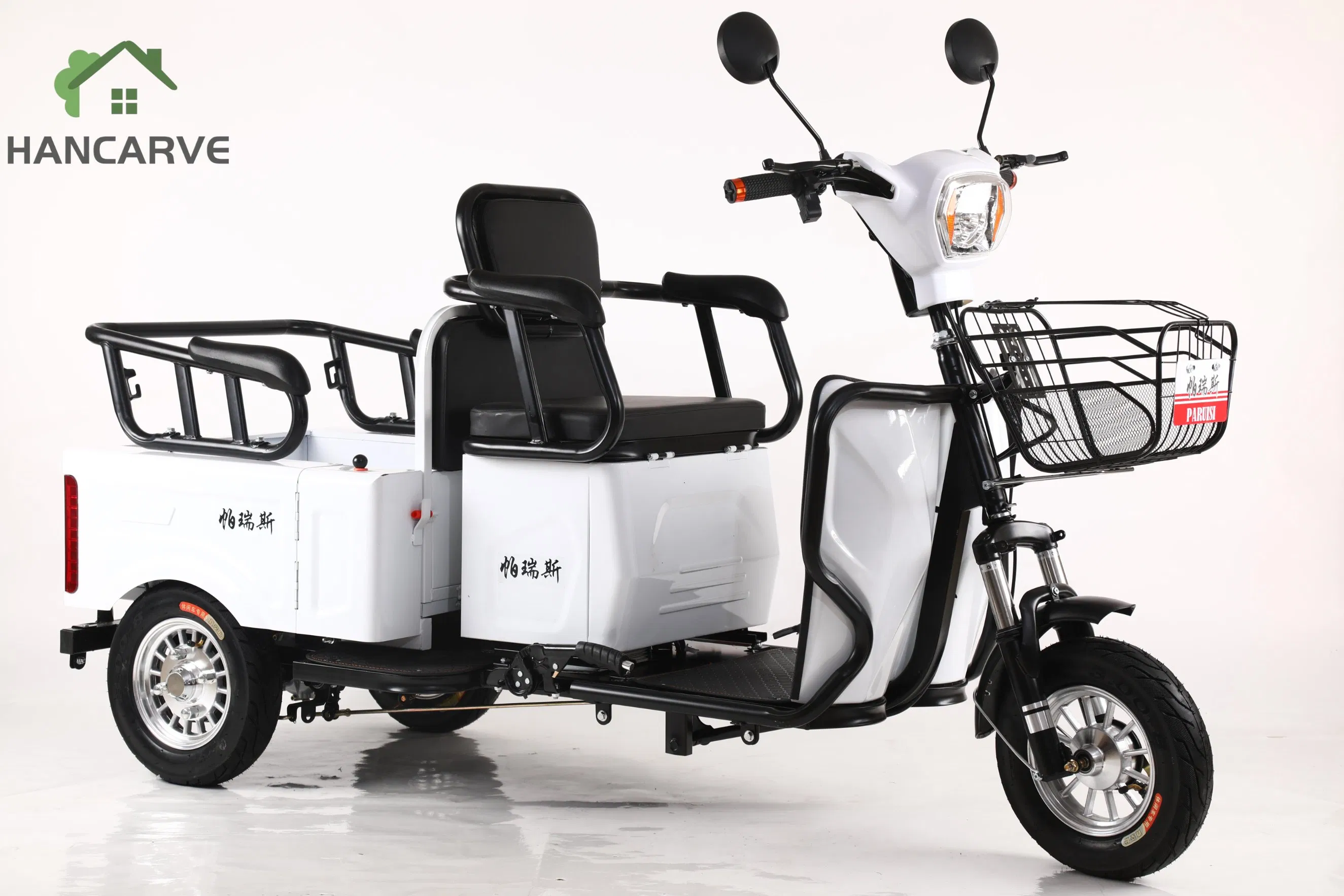 Hancarve Electric Cargo Bike for Multi-Purpose Use with 1000W Motor