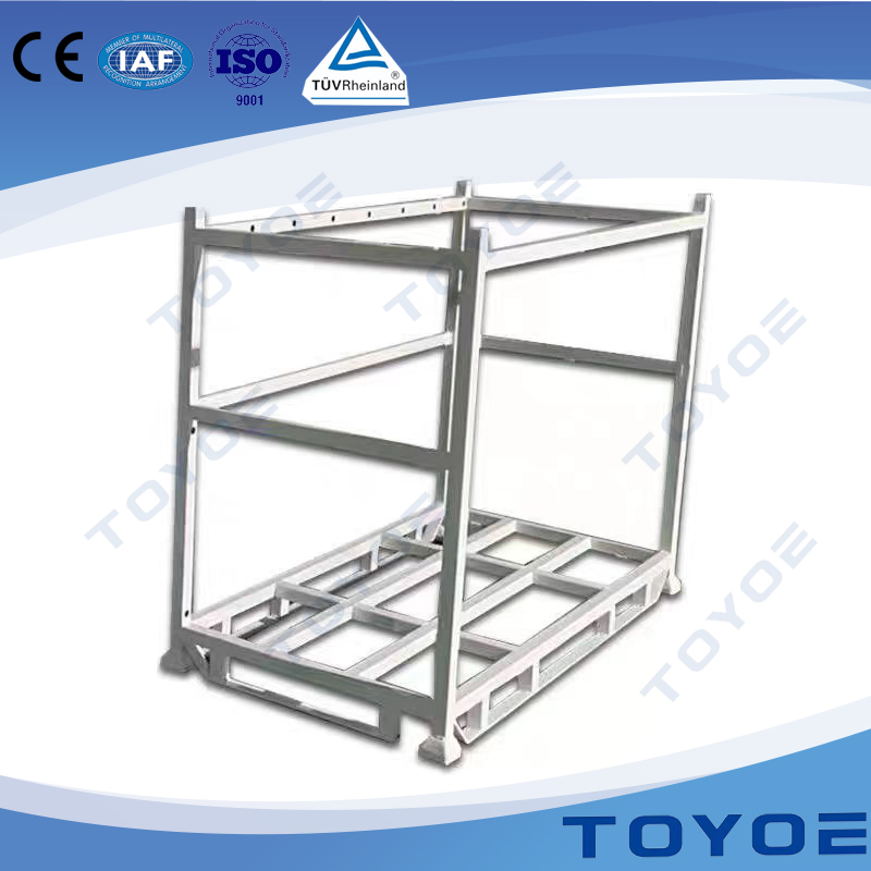 The Mobile and Easy-to-Operate Four-Layer Galvanized Pipe Storage Rack Iron Warehouse Racking Metal Shelf for Product Display and Transportation
