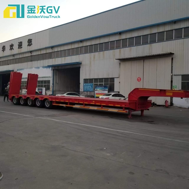 Extendable Low Bed Trailer for Oversized Cargo