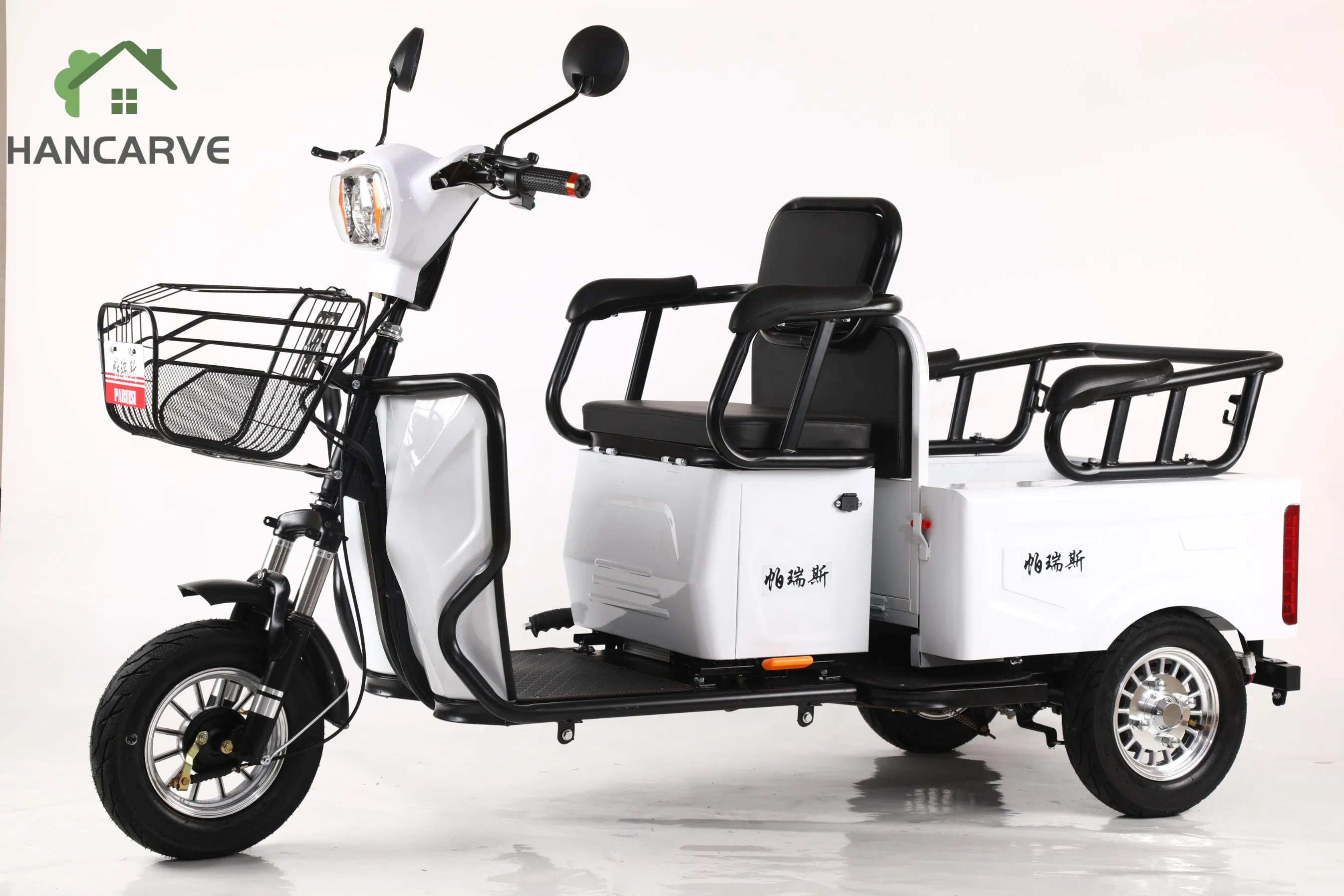 Hancarve Electric Cargo Bike for Multi-Purpose Use with 1000W Motor