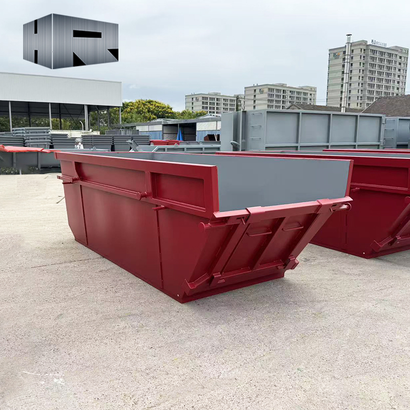 Customized Industrial Construction Stackable Steel Dumpster Standard Heavy Duty Marrel Skip Bin Rubbish