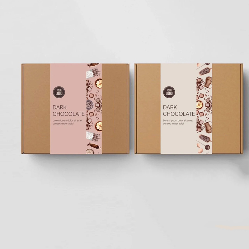 Free Shipping Custom Paper Sleeve Printed Belly Band with Take Away Food Packaging Sleeve