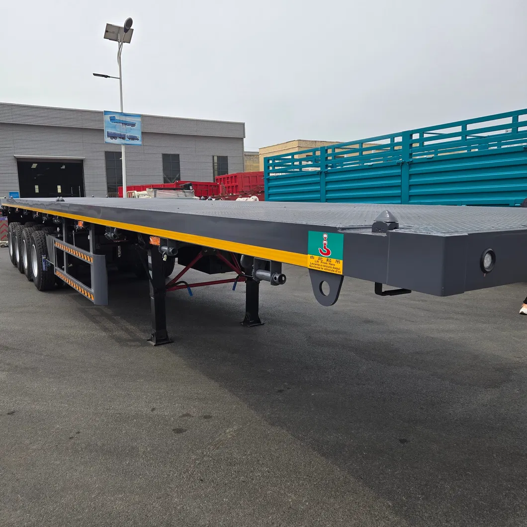 Flatbed Semi Trailer View 3