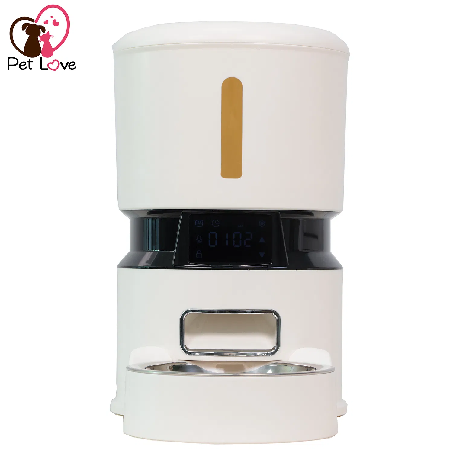 Smart Touchscreen Pet Feeder for Cats and Dogs - 5 Meals Daily