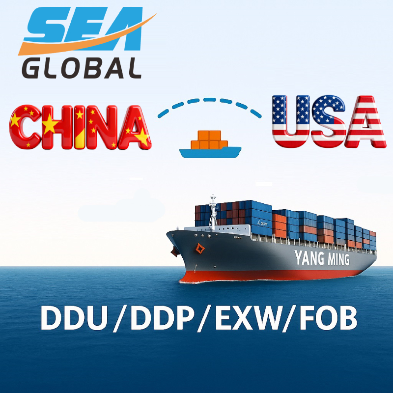 Freight Forwarder Container Shipping China to USA Canada Mexico UK EU Australia EXW Fob DDU DDP Logistics Agent