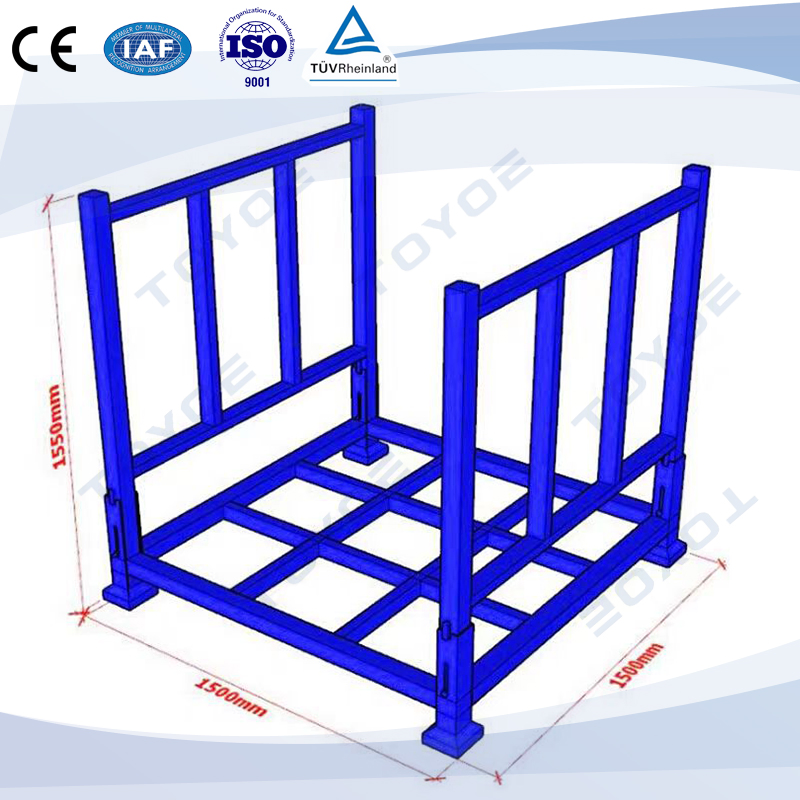 Folding and Stacking Storage Rack Medium Duty Shelving Warehouse Shelf Save Floor Space for The Packaging and Transportation of Automotive Parts