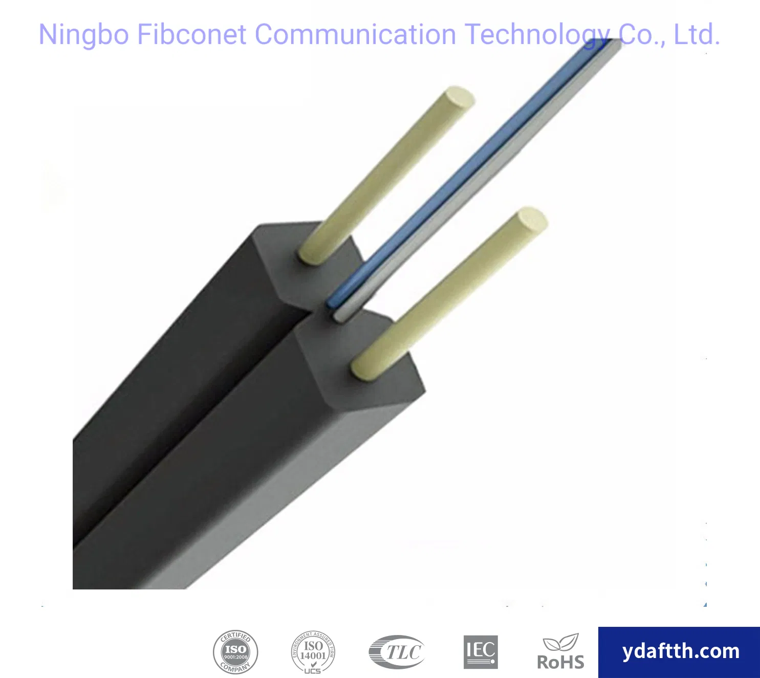 FTTX FTTH 1 2 4 Cores optical cable G657A1 G657A2 fiber GJXFH Singlemode Fiber Optic Drop Cable