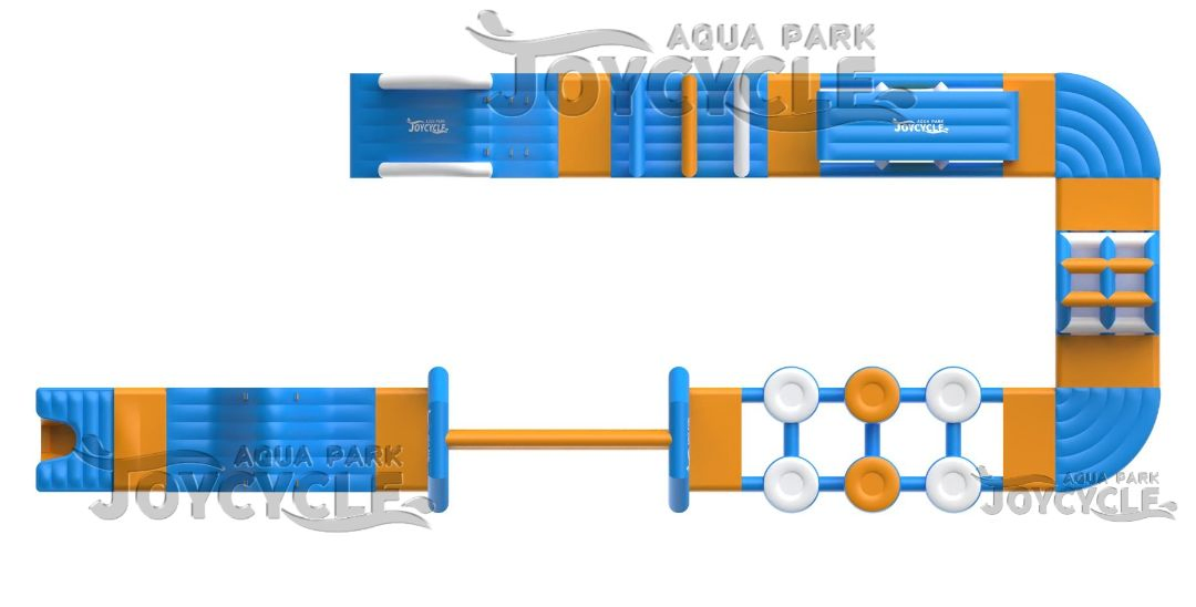 Mini Inflatable Water Park Obstacle Course Playground for Children and Adults