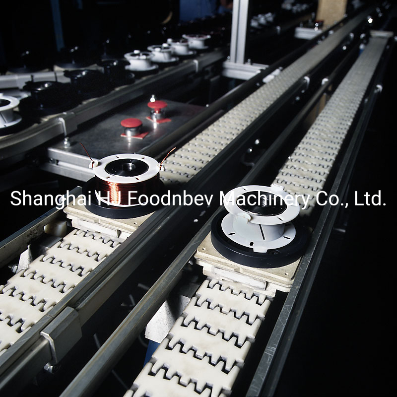 Drink Cache Tower Factory Logistics Modular Chain Conveyor Flat Top Chain Conveyor Beverage Bottle Transfer Conveying System