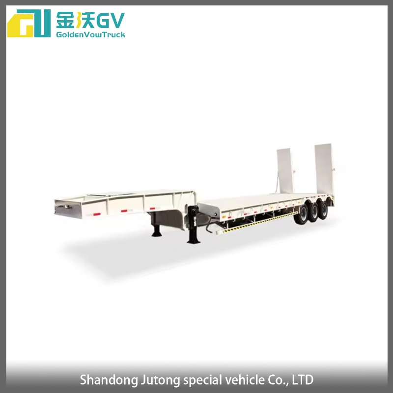 Extendable Low Bed Trailer for Oversized Cargo