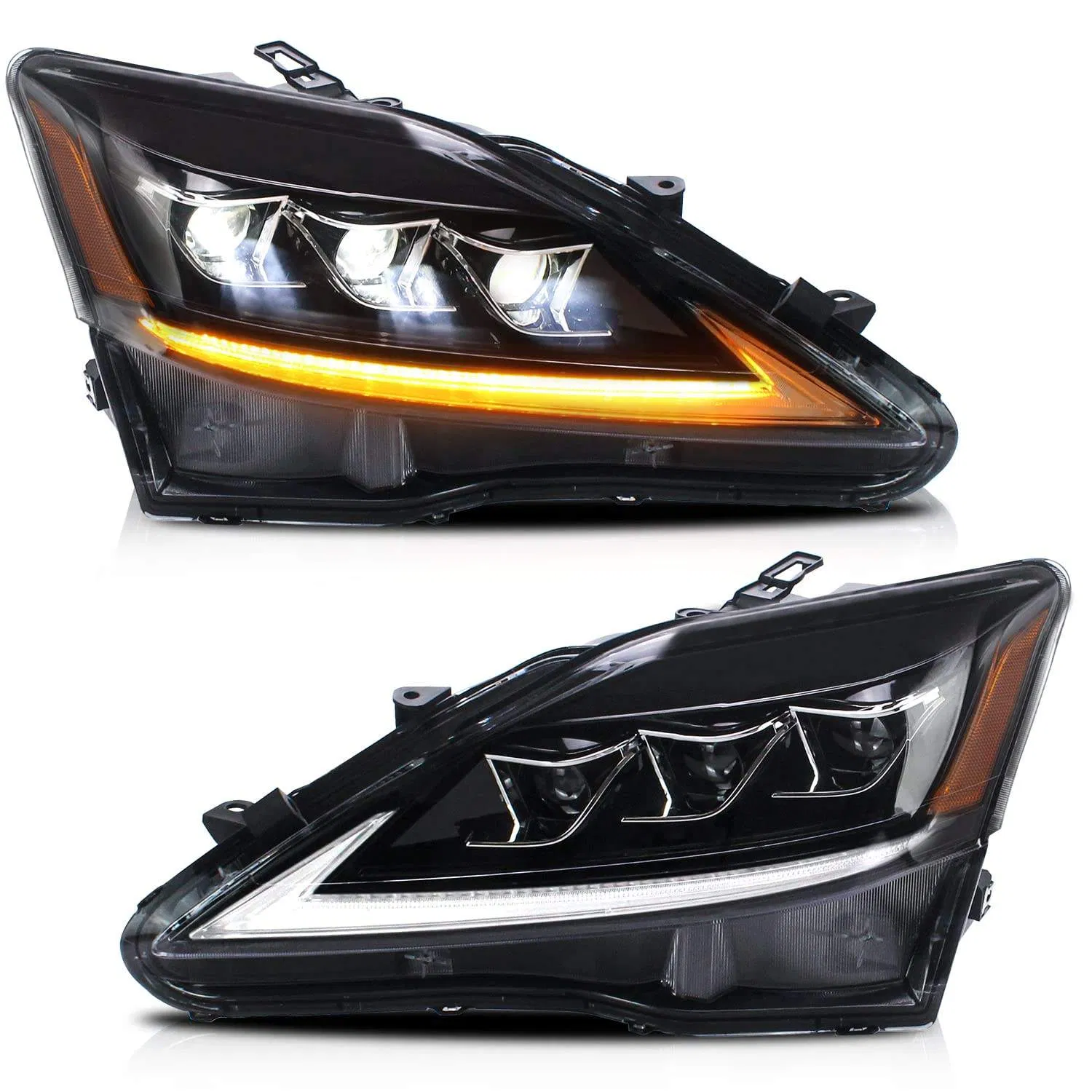 Turn Signal Full LED Front Headlight Car Front Lamps for Lexus Is250