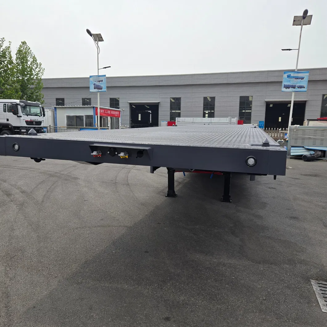 Flatbed Semi Trailer View 2
