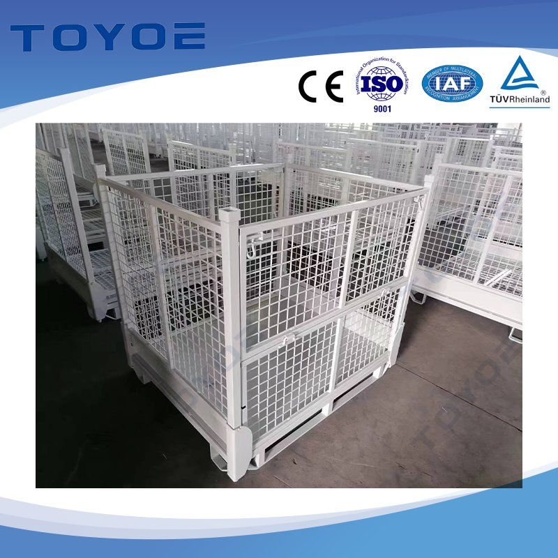 Semiconductor Wafer Transport Warehouse Shelving Pallet Racking Storage Cage with Vibration-Isolation Feet and Cleanroom Certification