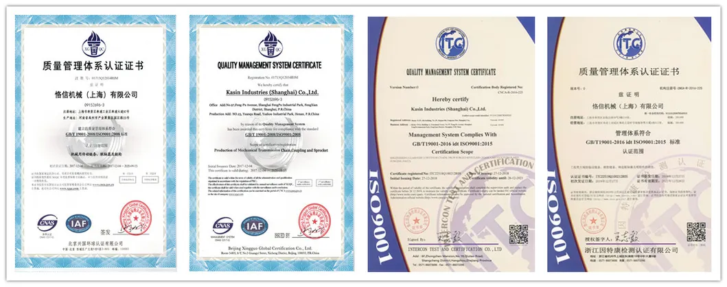 Quality Certificates