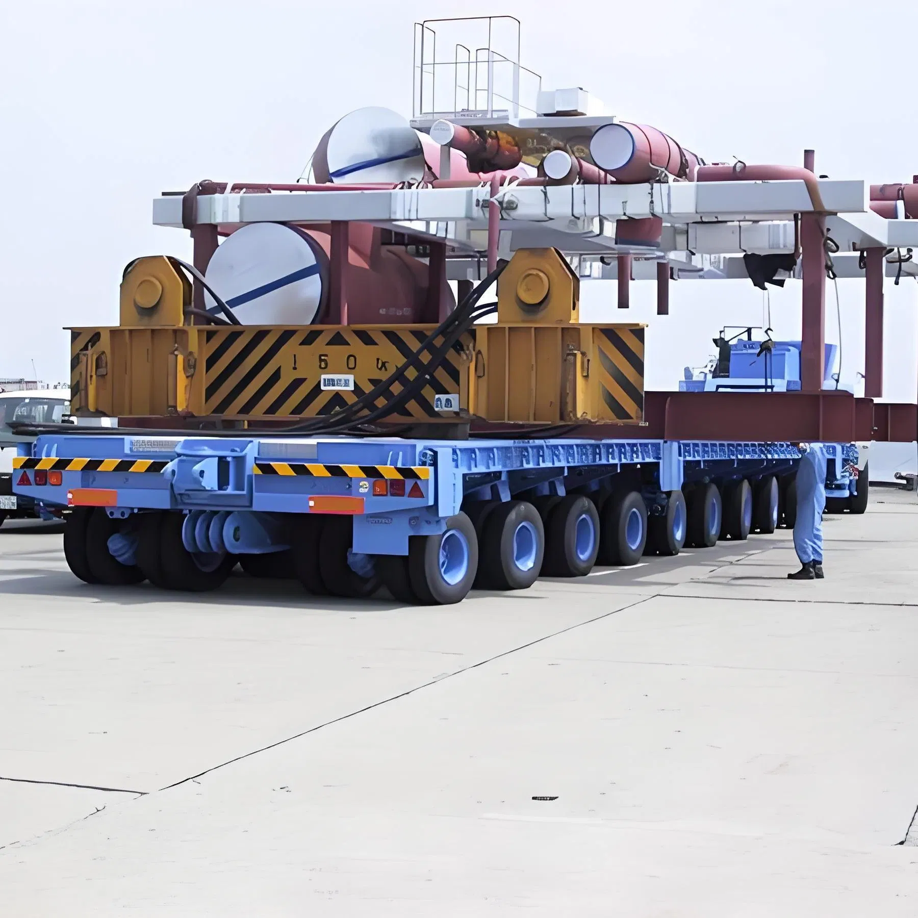 Heavy Duty Trailer for Shipbuilding &amp; Bridge Construction Robust Transport Solution for Oversized Cargo