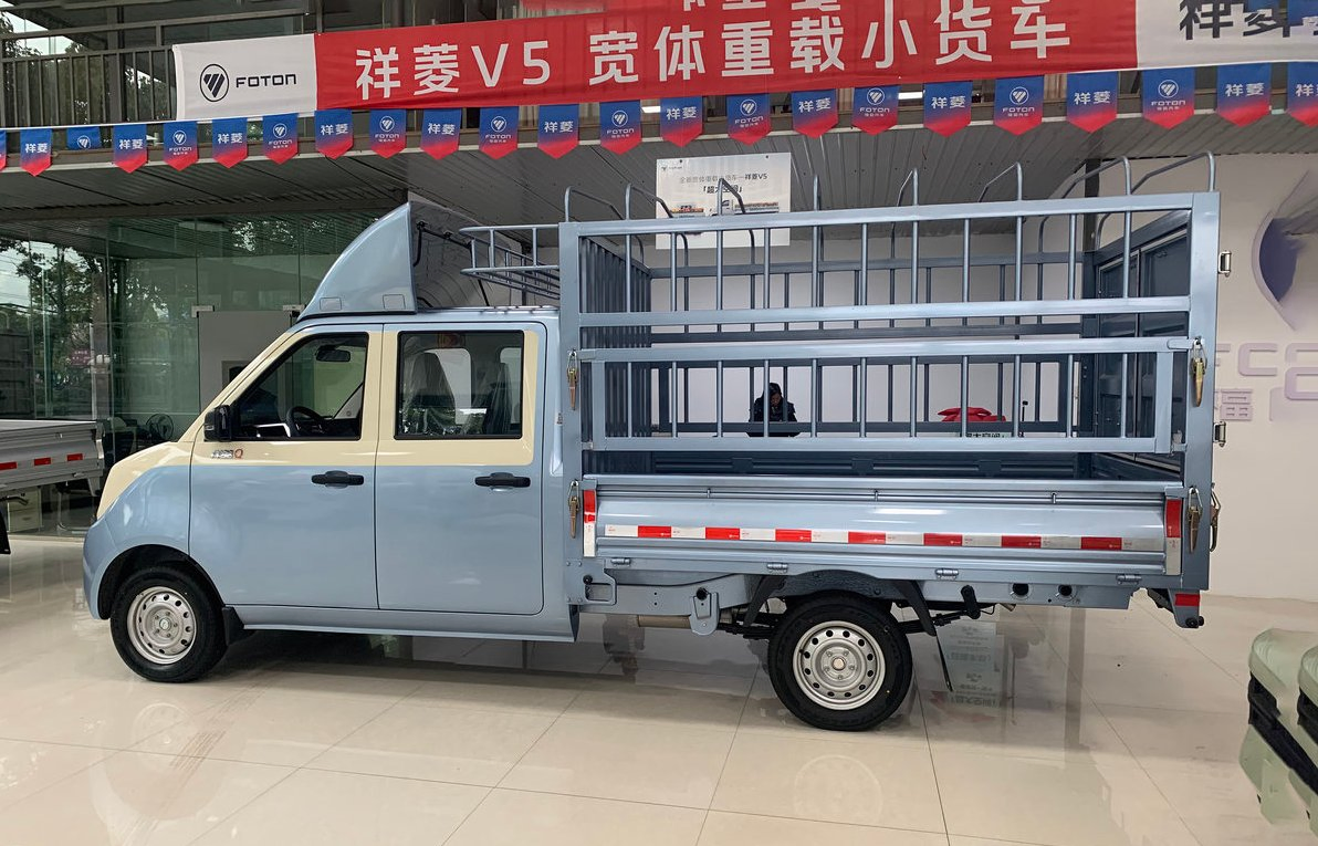Foton Xiangling Q Gasoline Double - Cab Stake Body Cargo Truck