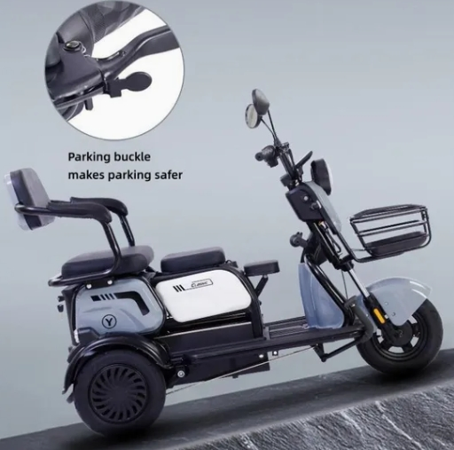 Wanhaonew Electric Tricycle Car - 3 Wheel Electric Motorcycle for Adults &amp; Passenger Commercial Use