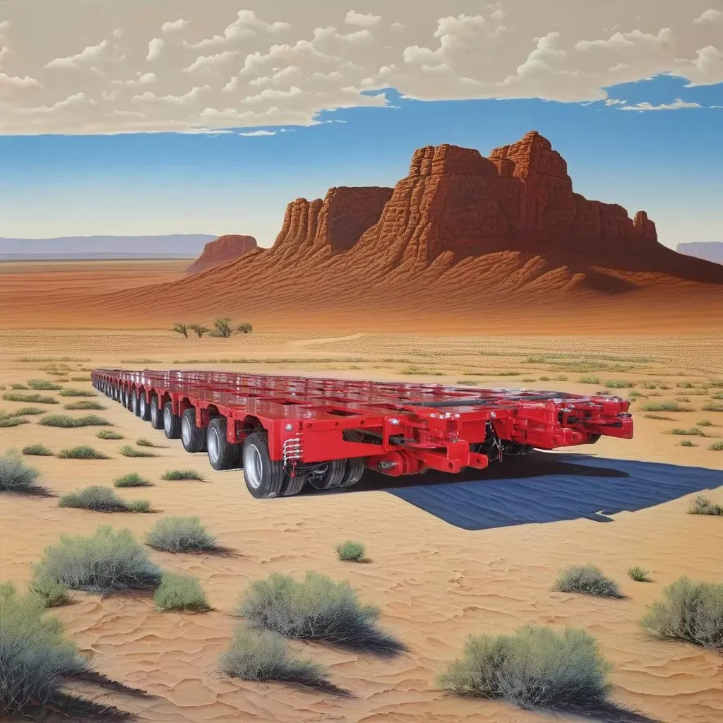 Heavy Duty Trailer for Shipbuilding &amp; Bridge Construction Robust Transport Solution for Oversized Cargo