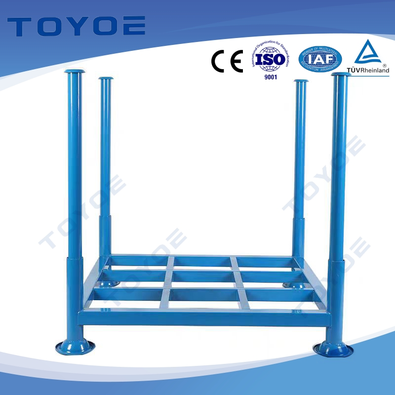 Heavy-Duty Foldable Metal Pallet Racking for Auto Parts Storage