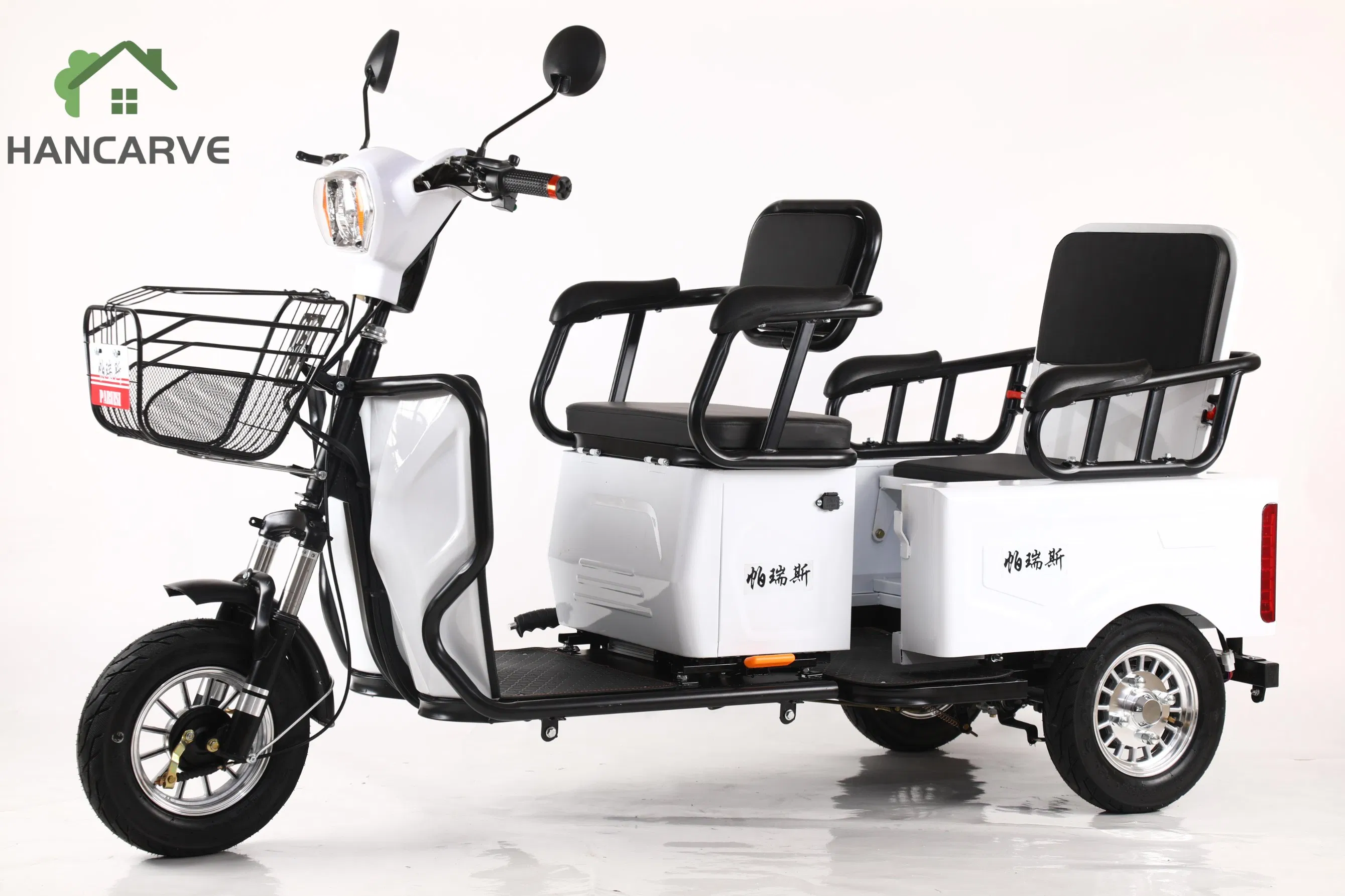 Hancarve Electric Cargo Bike for Multi-Purpose Use with 1000W Motor