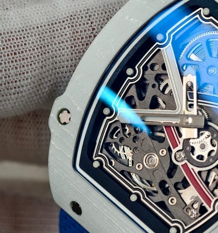 Ultra-Thin Custom Watches Ntpt Luxury Richard Automatic Wristwatch Mile RM67-02 Hollow out RM Brand Wristwatch for Men