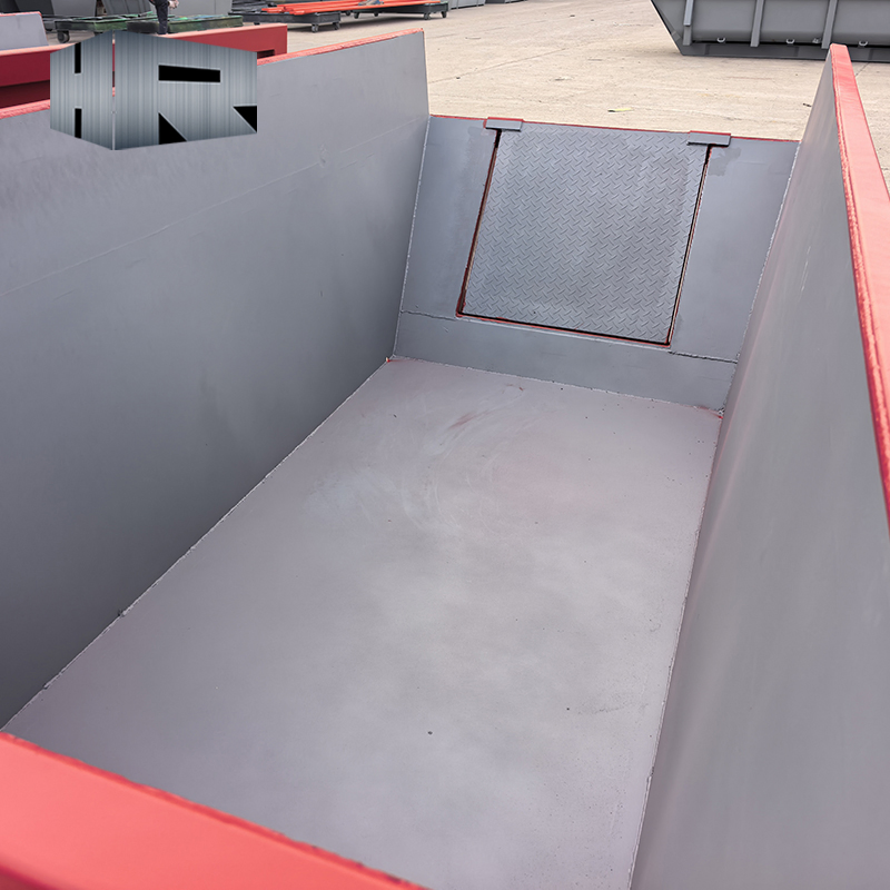 Customized Industrial Construction Stackable Steel Dumpster Standard Heavy Duty Marrel Skip Bin Rubbish