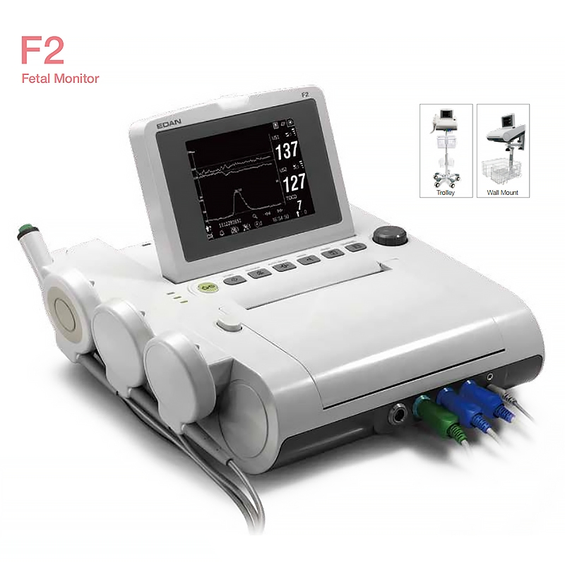 Edan-F2 Fetal Monitor Stainless Steel and Plastic with Resin Metal Components