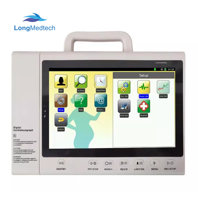 Medical LED Touch Screen Monitor Pregnant Woman Use Fetal Doppler Monitor for Baby