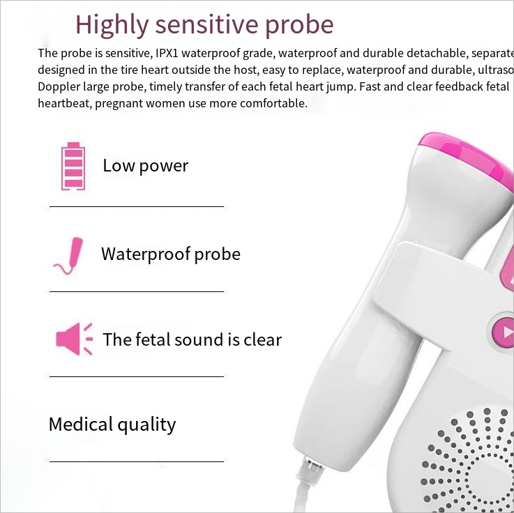 Factory Price Baby Doppler Heart Monitor Doppler Equipment Dopple Maternal Doppler Color for Pregnant