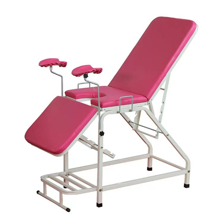 Stainless Steel Adjustable Gynecological Examination Chair for Obstetrics and Gynecology