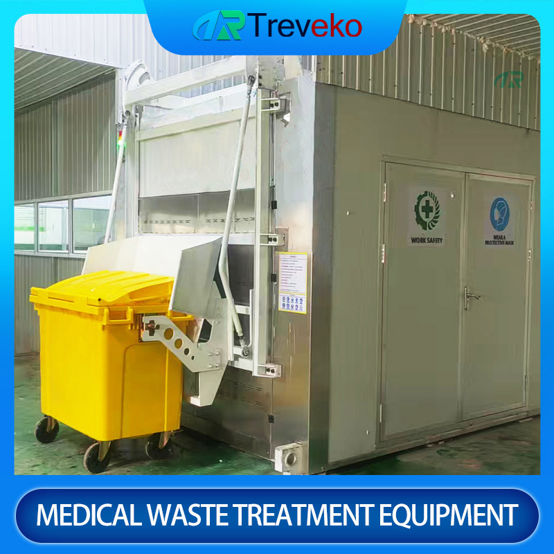 Enclosed Microwave Sterilization Shredding Equipment for Contaminated Medical Waste