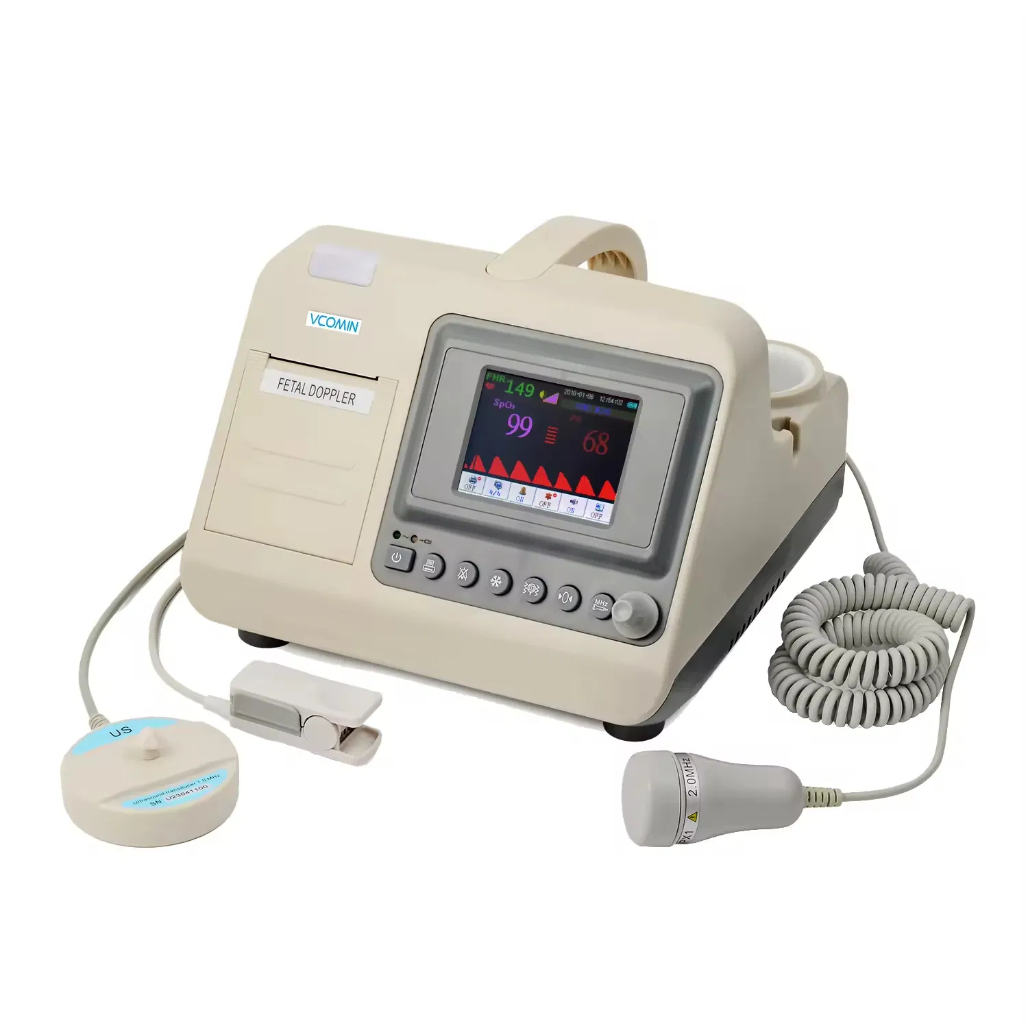 Portable Ultrasonic Doppler Monitor for Accurate Fetal Heart Rate Detection