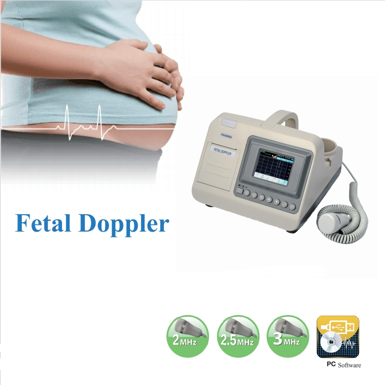 Portable Ultrasonic Doppler Monitor for Accurate Fetal Heart Rate Detection